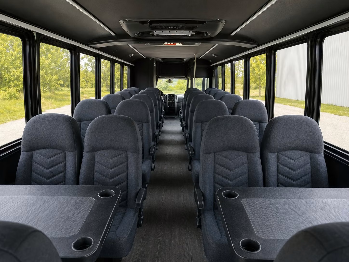 18 passenger minibus interior