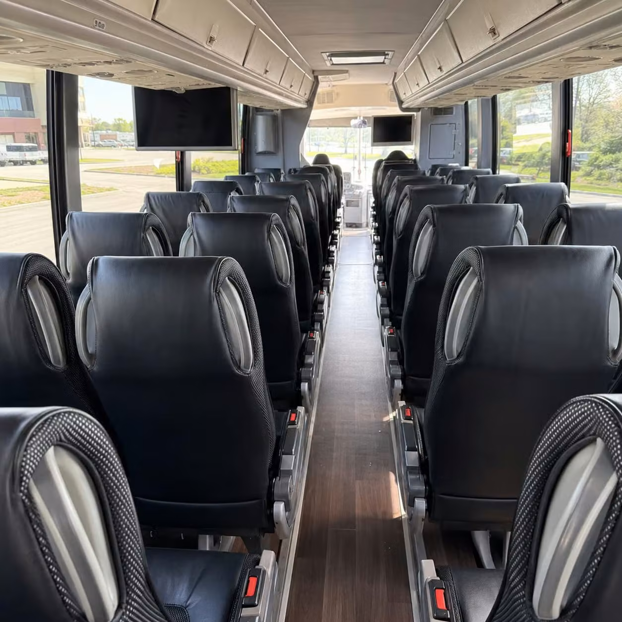 escondido charter bus inside
