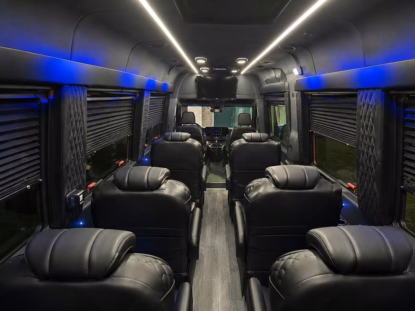 sprinter van with driver inside